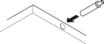 Linear adapter plate, for soft-closing mechanisms, with positioning aid