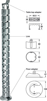 Cable guide, Link design