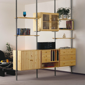 Shelf system column, 30 x 30 mm