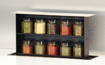 Lift system, Manually, with spice jars