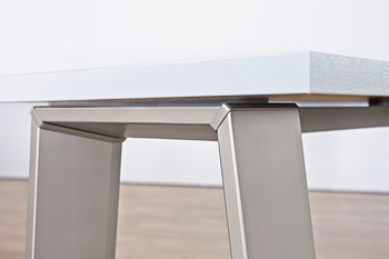 Table base, Complete set, aluminium, floating appearance