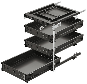 Equipment set, With 3 system drawers