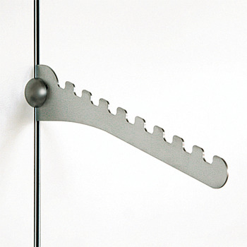Clothes hanger rail, Steel, with angle of incline 20° and 9 notches