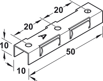 Mounting clip, Panel mounting system for clicking in