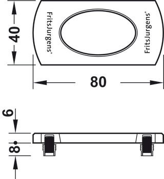 Pivot System, M+, for flush doors up to 159 kg
