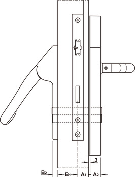 Türterminal-Modul, DT 600c FH Häfele Dialock für Türen mit Anforderung nach EN 1125