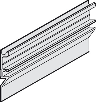 Mounting rail, High, pre-drilled