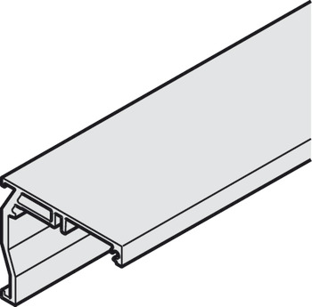 Angled profile support for wall mounting, Pre-drilled