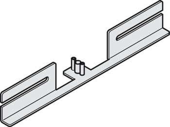 Bottom guide, With zero clearance, for installation in wall pocket