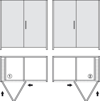 Wooden folding sliding doors, HAWA Folding Concepta 25, set