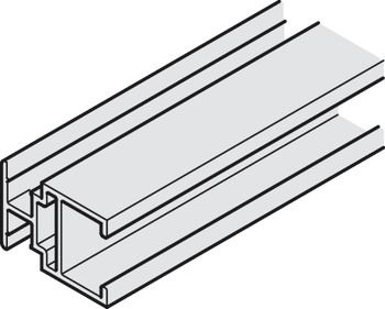 Aluminium frame profile, Horizontal, central