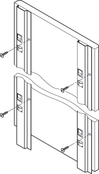 Hook-in profile, panel mounting system, horizontal