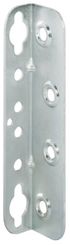 HS Bed connector, With keyhole slot and securing holes