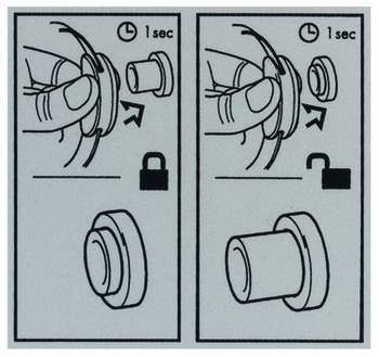 Operating instructions, for glue fixing, for LockerLock Dialock locker lock set