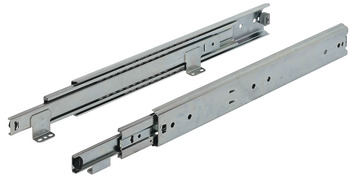 Ball bearing runners, full extension, Accuride 5517‐60, load-bearing capacity up to 60 kg, steel, for surface mounting