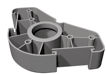 Mounting plate, for Häfele AXILO® 78 plinth system