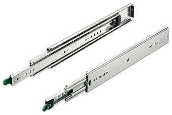 Ball bearing runners, full extension, load-bearing capacity up to 310 kg, steel