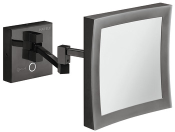 Vanity mirror, With 5x magnification, Square