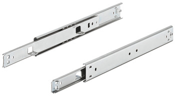 Ball bearing runners, single extension, Accuride 2002, load-bearing capacity up to 35 kg, steel, side mounting