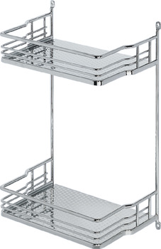 Extension shelf, Steel, chrome plated, for screw fixing to movable rear panel