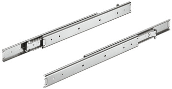 Ball bearing runners, Full extension, Accuride 3630, load-bearing capacity up to 45 kg, steel, side mounting