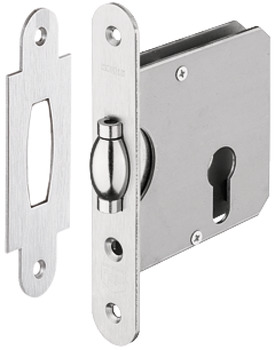 Lock for double action doors, profile cylinder, with deadbolt, Startec