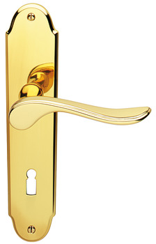 Door handle set, brass, Jado, Belvedere 908/988