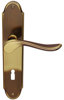 Door handle set, brass, Jado, Belvedere 908/988