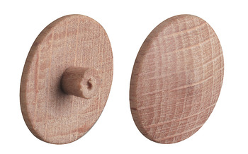 Cover cap, Real wood untreated, for PZ cross slot or TS T-star drive