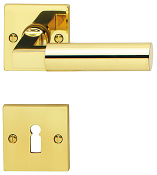 Door handle set, brass, Jatec, Bauhaus R 402/963