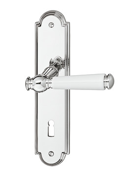 Door handle set, brass, Jatec, Sanssouci S 949/990