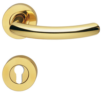 Door handle set, brass, Jado, Avance 397/961