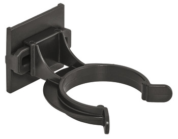 Plinth panel clip, with panel holder, plastic, for Häfele AXILO<sup>®</sup> 48 plinth system