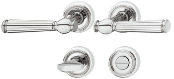 Door handle set, brass, Jatec, Sanssouci R 949/992