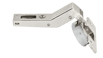 Concealed hinge, Häfele Duomatic Plus 110°, for 45° corner application, for flush fitted front