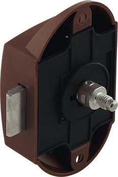 Espagnolette lock, Häfele Push-Lock, backset 25 mm, can be operated from one side
