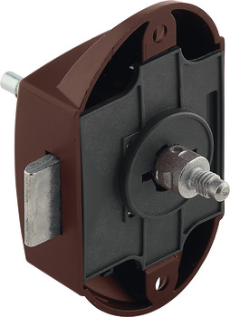 Espagnolette lock, Häfele Push-Lock, backset 25 mm, can be operated from both sides