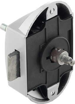 Espagnolette lock, Häfele Push-Lock, backset 25 mm, can be operated from both sides