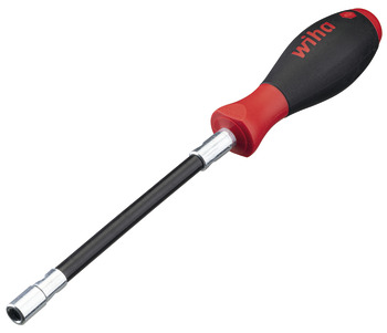 Screwdriver, Wiha, with flexible shaft and 1/4 bit holder with ratchet spring clip