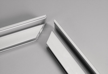 转角连接件, 适合铝框玻璃门型材，宽度 23/26/38 x 14 mm