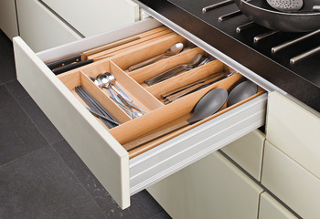 分餐盒配件, Häfele Matrix Box P，木质，抽拉距离较长，宽度可调
