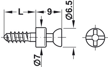 连接杆, Rafix 20，适用排孔直径 Ø 3 mm
