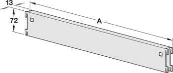 支柱, 适合层板系统支柱 60 x 30 mm
