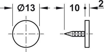 磁吸, 拉力 3.0 - 4.0 kg，适用螺钉固定，圆形