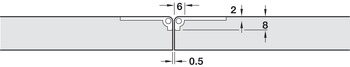 折叠桌面铰链, 用于折叠桌和缝纫机桌，折叠桌五金