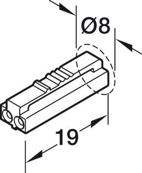 门感应开关, Loox5，适用于 Häfele Loox 抽屉型材，12 V