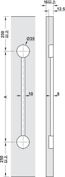 调直器, Häfele Planofit，套件，适用于木门