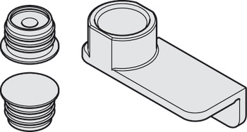 门板定中, 适用于采用吊顶连接门扇或自台面的校平