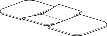折叠桌面五金, 用于折叠扩展桌板，适合有封闭框架的桌子