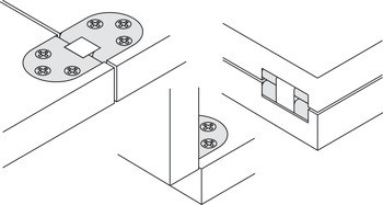 折叠桌面铰链, 用于折叠桌和缝纫机桌，折叠桌五金